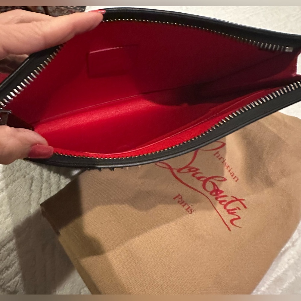Christian Louboutin Studded Black Crossbody Bag clutch excellent condition - Picture 4 of 13